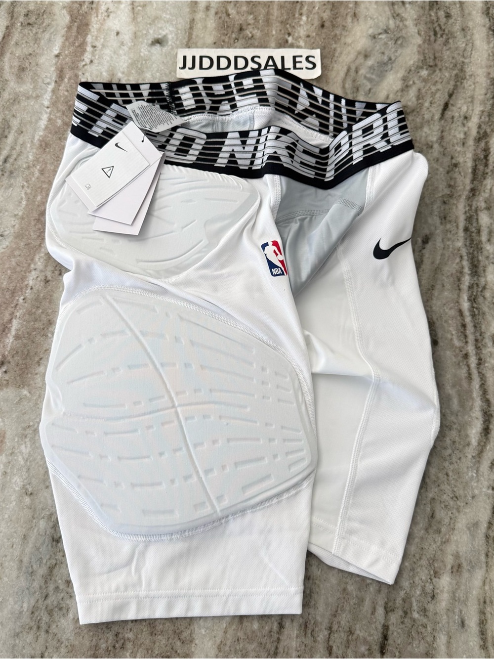 Nike Pro Hyperstrong NBA Padded Compression Shorts White 881966-100 Men’s XXL